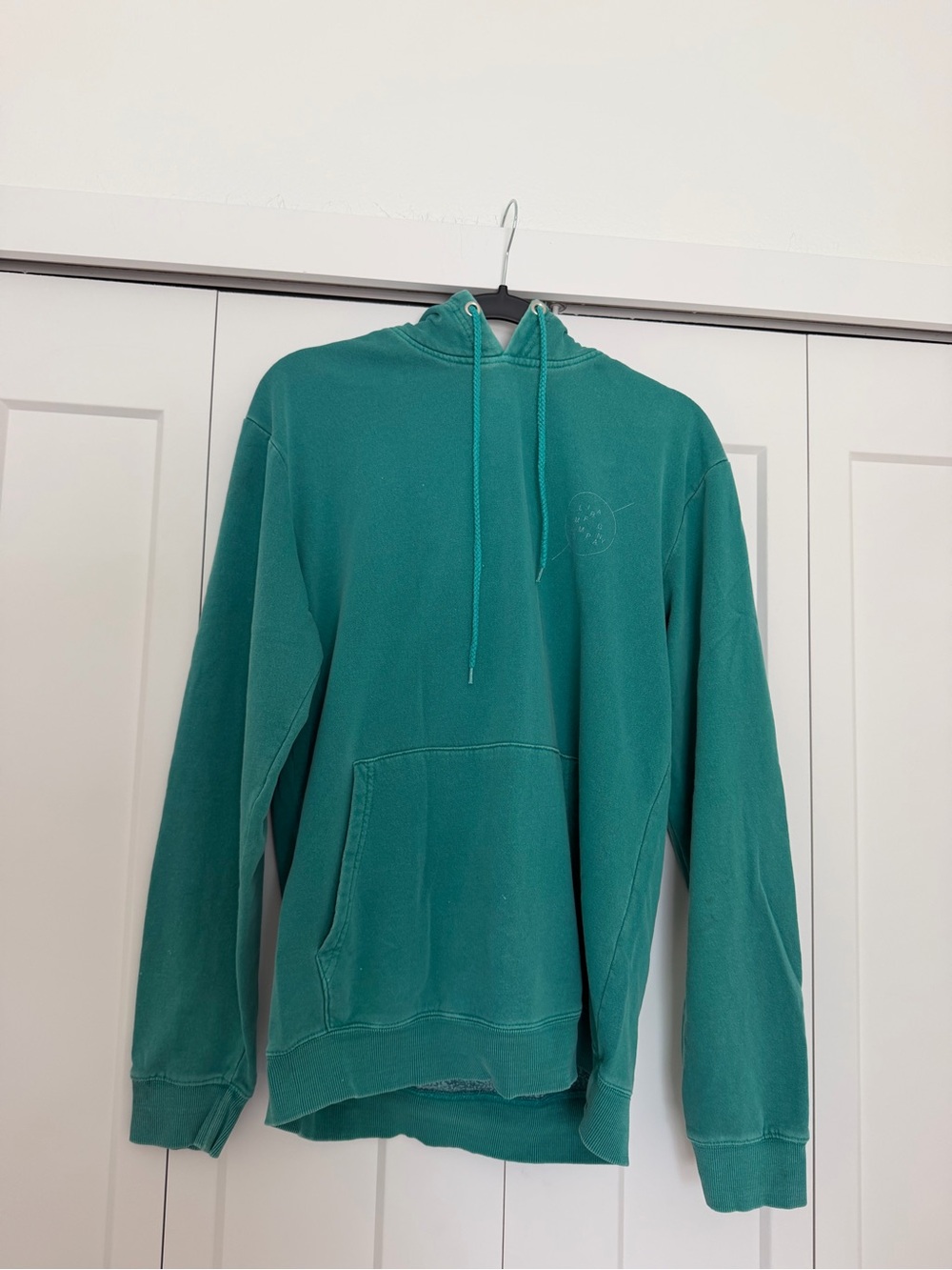 Fox Men's Teal Crewneck Hoodie